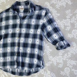 Boy's  Rider's By Levi Jeans Wear Flannel Western Pattern Button Top L